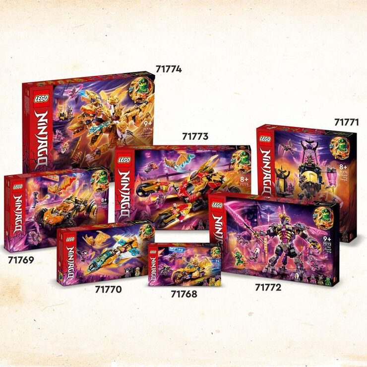 LEGO® NINJAGO Moto del Dragón Dorado de Jay71768