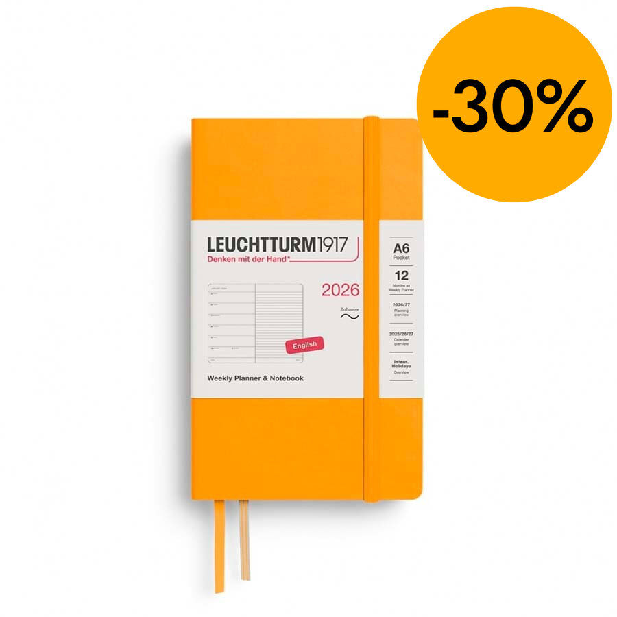 Agenda Leuchtturm A6 sem/vista ingl&eacute;s 2026 Rising Sun