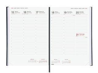 Agenda Finocam Milano Semana Vista Vertical 2027 Catal&aacute;n Negro