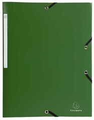 Carpeta solapes i gomes A4 Exacompta verd fosc
