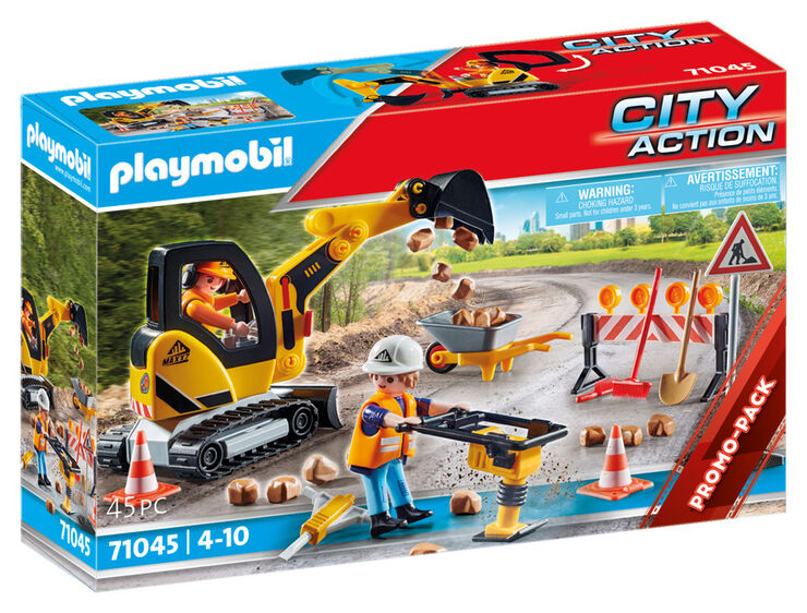 Playmobil City Construcción de carreteras 71045