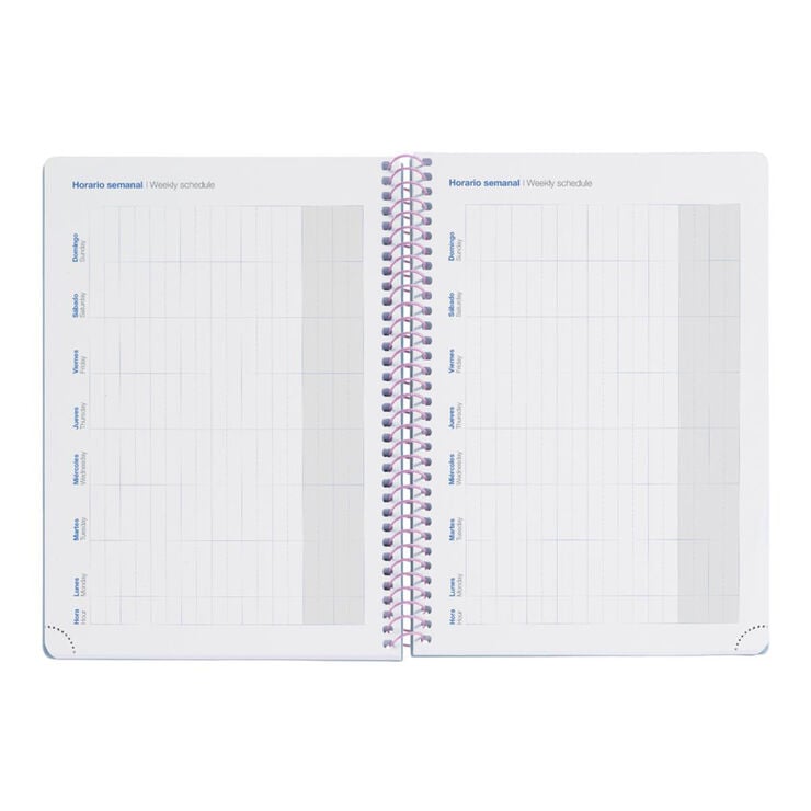 Agenda Escolar Plus S/V Mult. 2026-2027 Lila