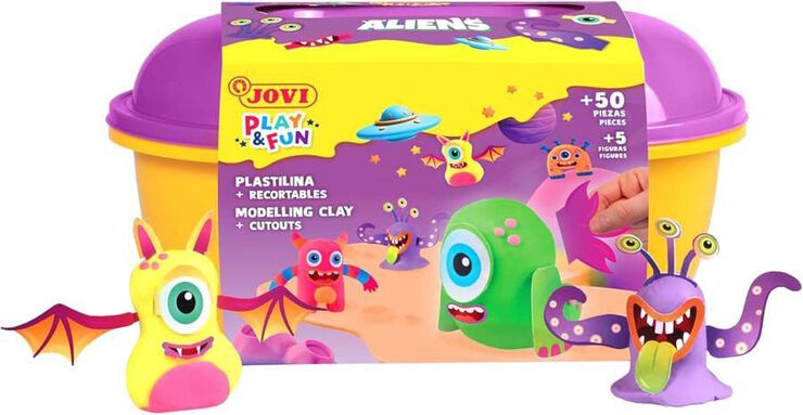 Cofre Plastilina Jovi Play & Fun Aliens