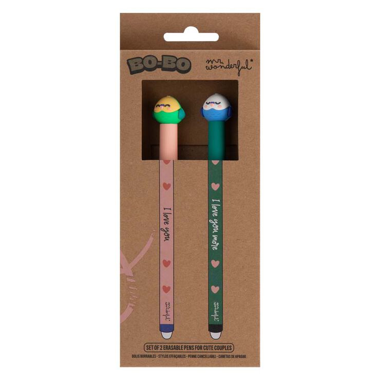 Set 2 Bolígrafs Esborrables I Love you more