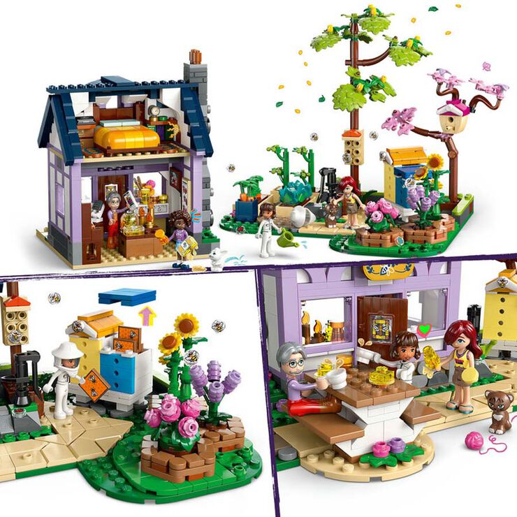 LEGO® LEGO Friends Casa de los Apicultores y Jardín de Flores 42669