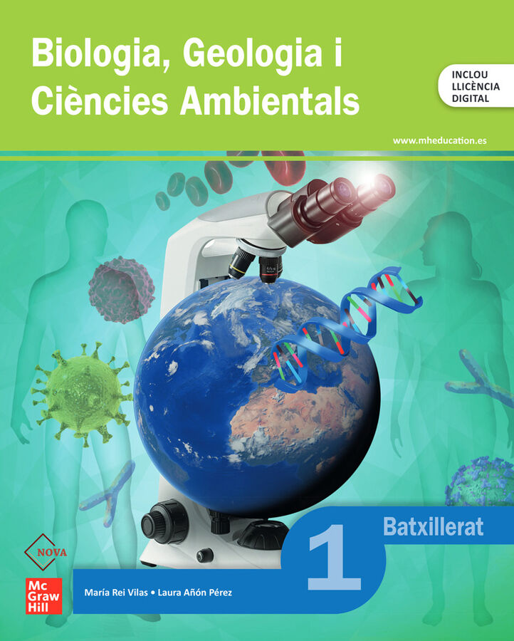 Biologia, Geologia i Ci&egrave;ncies Ambientals 1r Batxillerat. NOVA