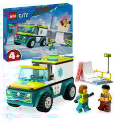 LEGO® City Ambulància d'Emergències i noi amb Snowboard 60403