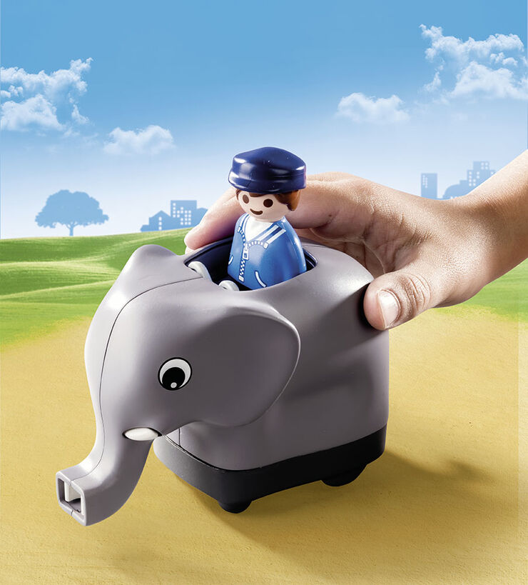 Playmobil 1.2.3 Mi Tren de Animales 70405
