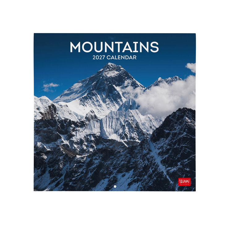 Calendario Legami 30x29 Pared Mountains Multiling&uuml;e 2027