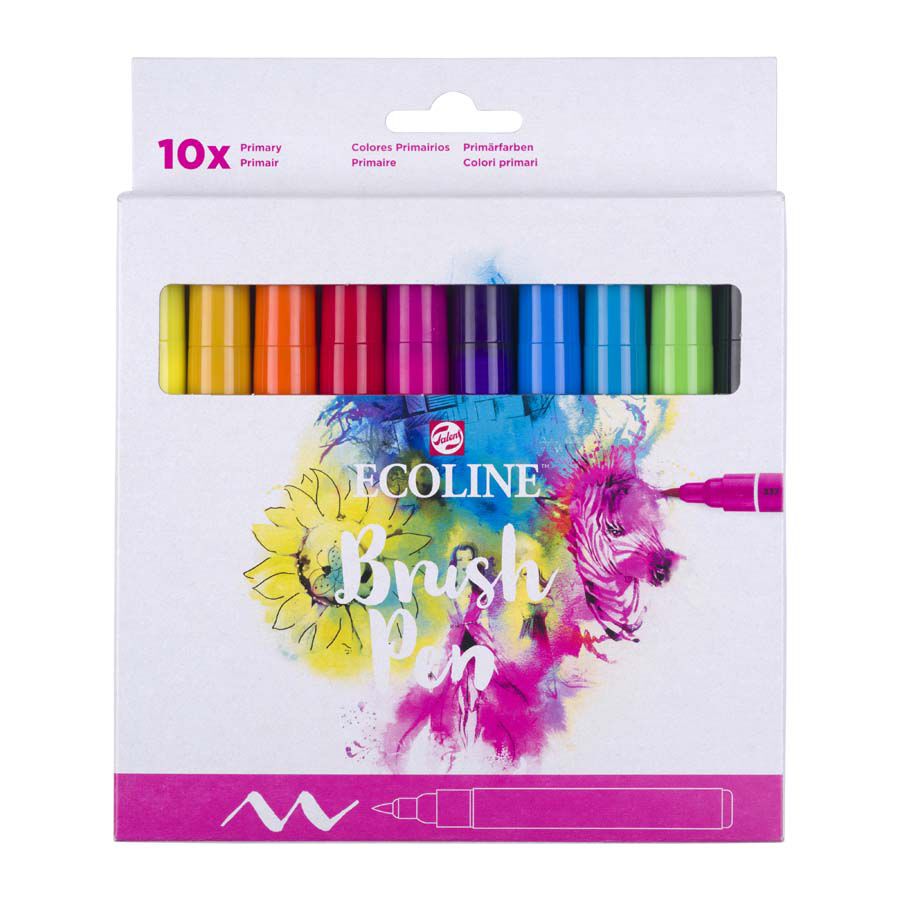 Rotuladores Pincel Talens Ecoline Primarios 10 colores