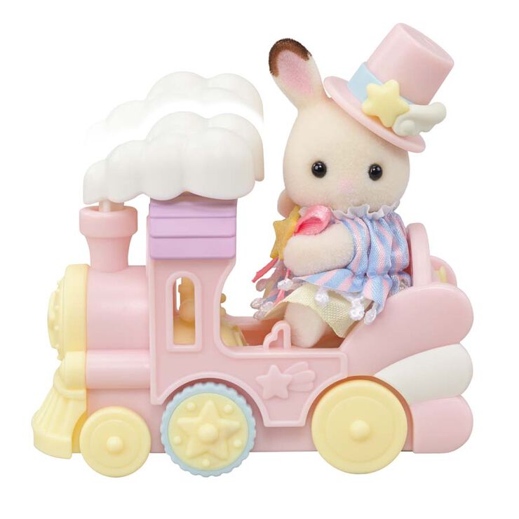 Crème Chocolate en tren i Erin Panda en avió - Sylvanian Families
