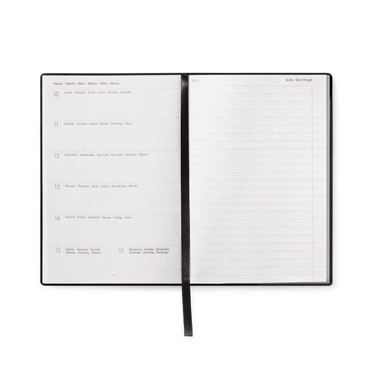Agenda Legami Bloc sem/vista mult 2025 Blackdiamon