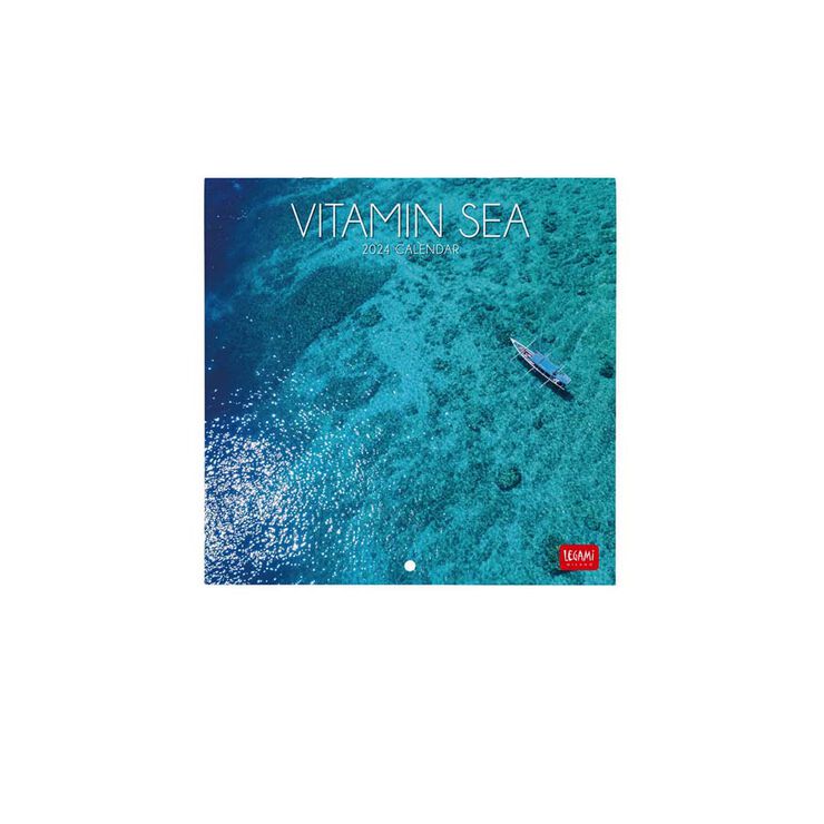 Calendario pared Legami 18X18 2024 Vitamin Sea