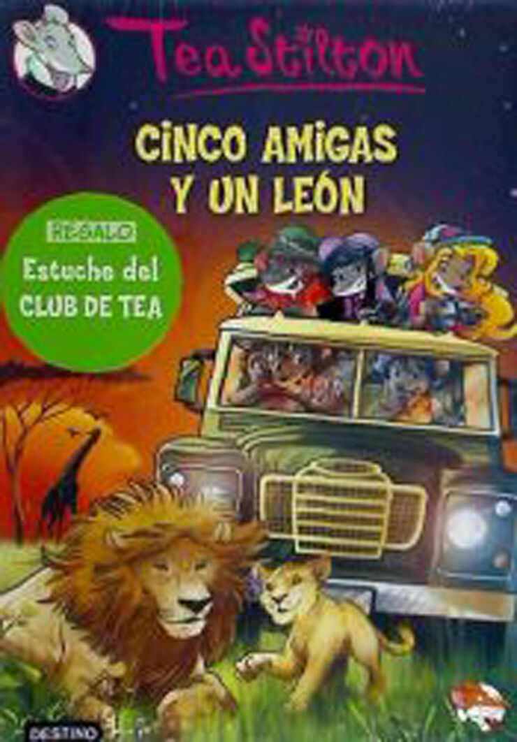Pack Tea Stilton 17. Cinco amigas y un león + estuche
