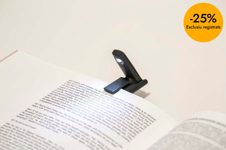 Mini Llum de lectura plegable Kikkerland negre