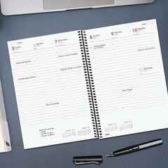 Agenda Finocam Opaque E11 sem/vista vertical cas 2026 negro