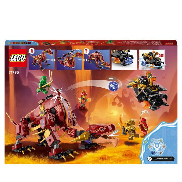 LEGO® NINJAGO Drac de Lava Transformer Onada de Calor 71793