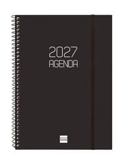 Agenda Finocam Opaque Semana Vista Vertical 2027 Catal&aacute;n Negro