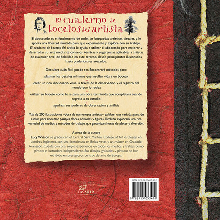 El cuaderno de bocetos del artista