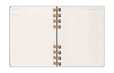 Agenda espiral Moleskine Life Planner 12m sem/vista 2025 XL negro