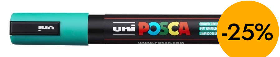 Rotulador Posca PC-5M 1,8-2,5mm esmeralda