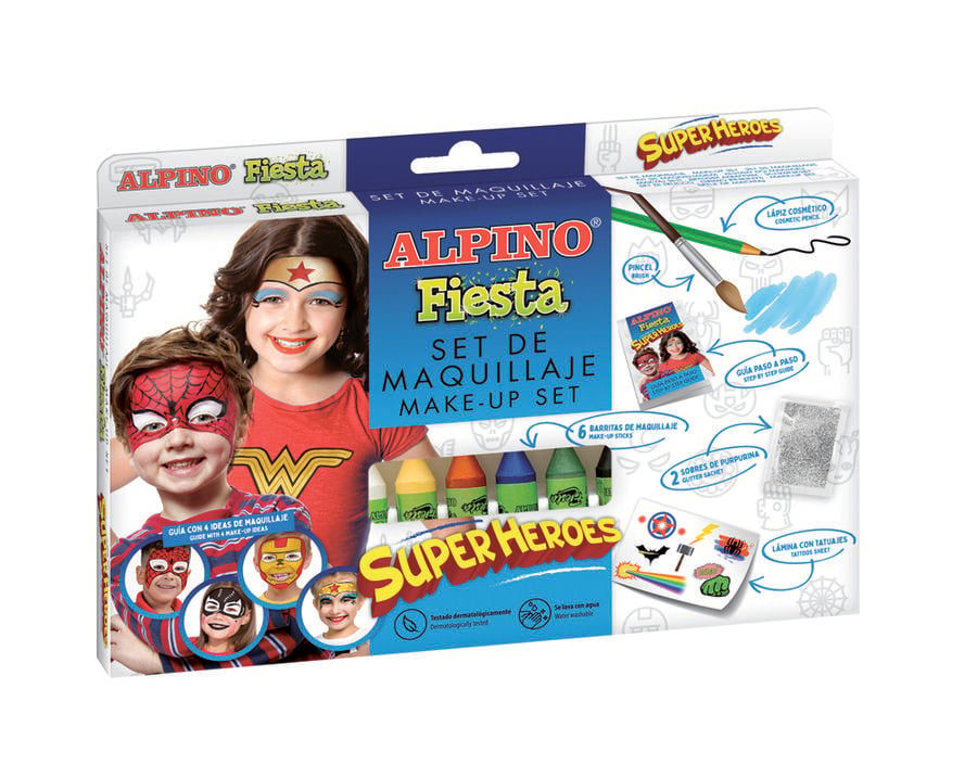 Maquillatge barra Fiesta Superheroes 6 colors