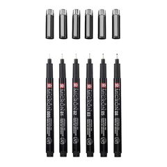 Set Pigma Micron Black Edition 6u