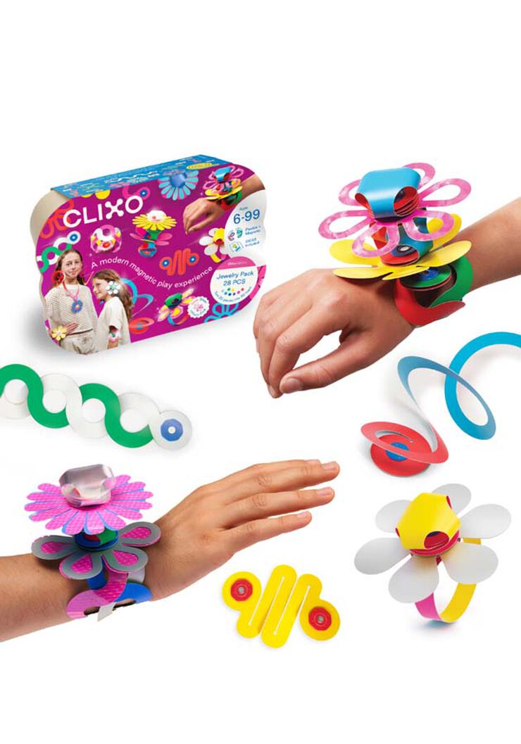 Construcción Magnética Clixo Joyas 28 piezas