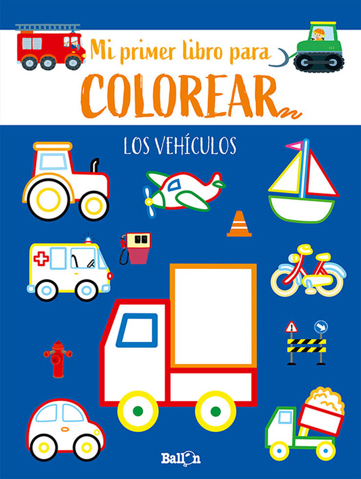 libro para colorear niños: Libro de colorear 70 Páginas - A partir de 3  años - gran formato con una página para dibujar o contar una historia -  Libros para colorear, pintar