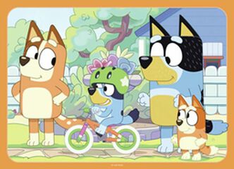 Puzle 4 x 42 piezas Bluey