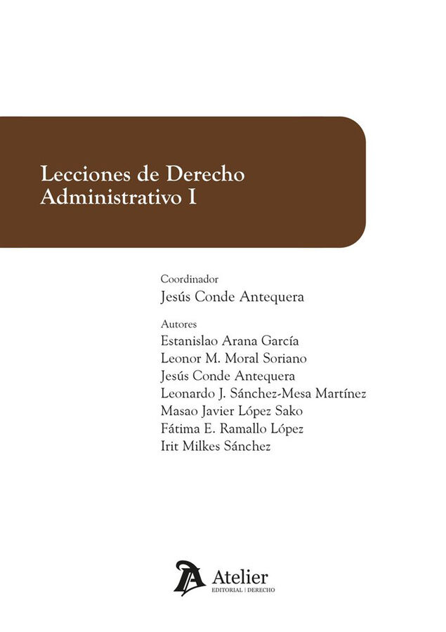 Lecciones de Derecho Administrativo I
