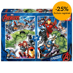 Puzle 2x100 piezas Avengers