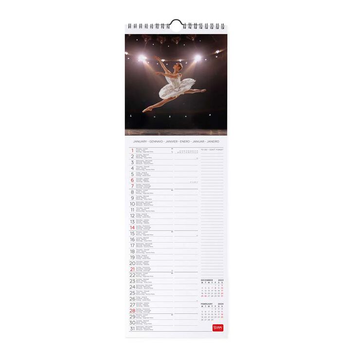 Calendari paret Legami 16X49 2024 Ballet