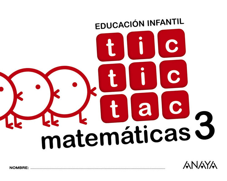 Tic Tic Tac Matemticas 3 Infantil