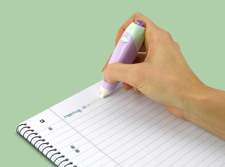 Cinta Correctora Pentel Knoky Lila