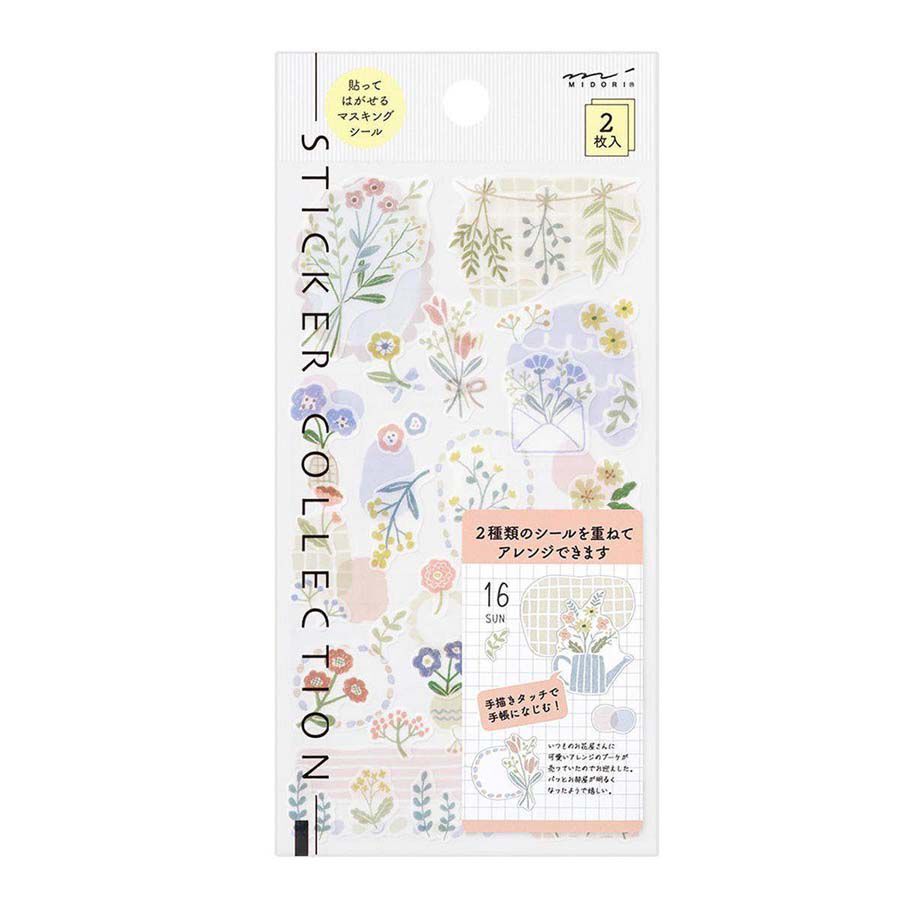 Pegatinas Midori 2639 Flower 2 hojas