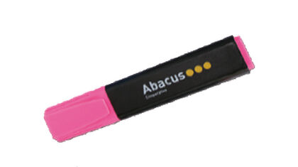 Retolador fluorescent Abacus rosa