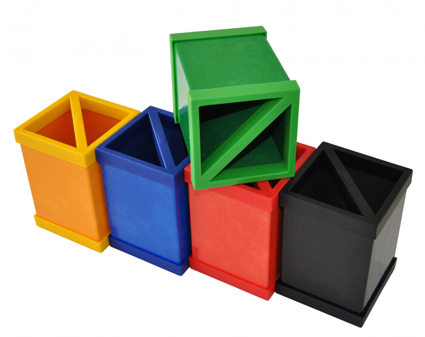 Gobelet cartr&oacute;  quadrat vermell