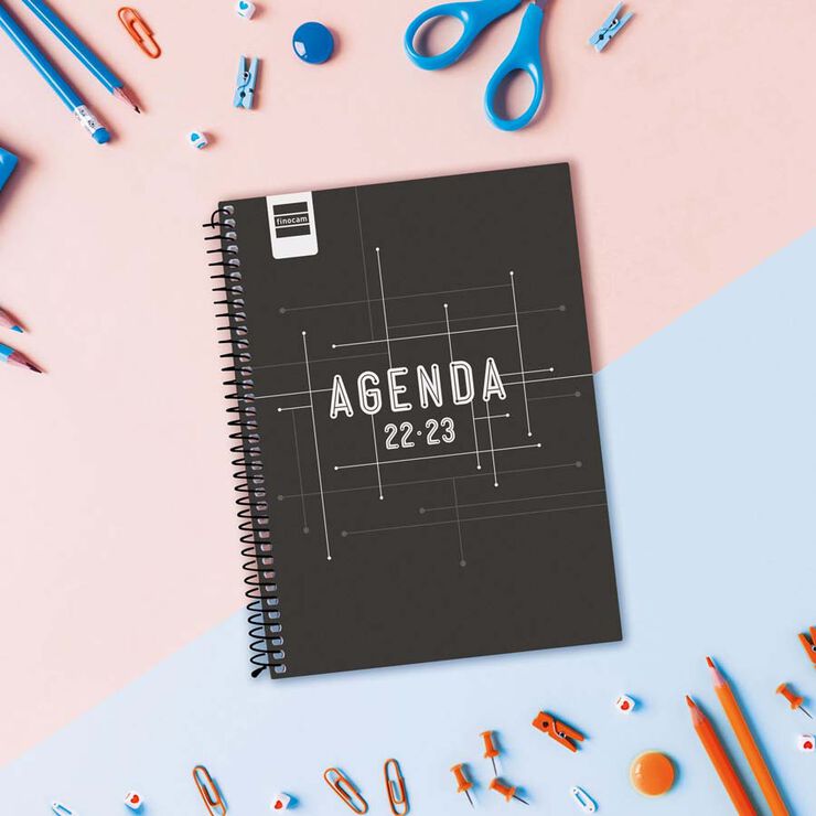 Agenda 22-23 Finocam Cool Negra Semana CA