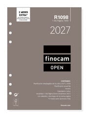 Recambio Finocam Open 1000 155x213 D&iacute;a P&aacute;gina Castellano Rojo 2027
