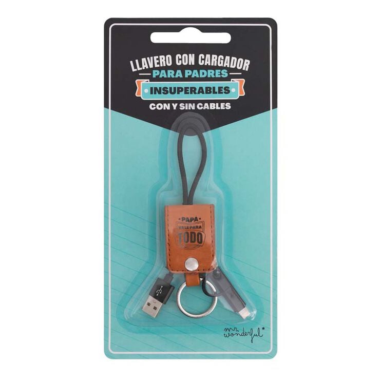 Llavero con cargador Mr. Wonderful Papá vale para todo
