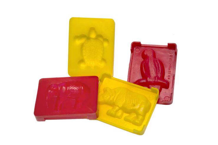 Moldes para plastilina Jovi 12u + 1 rodillo