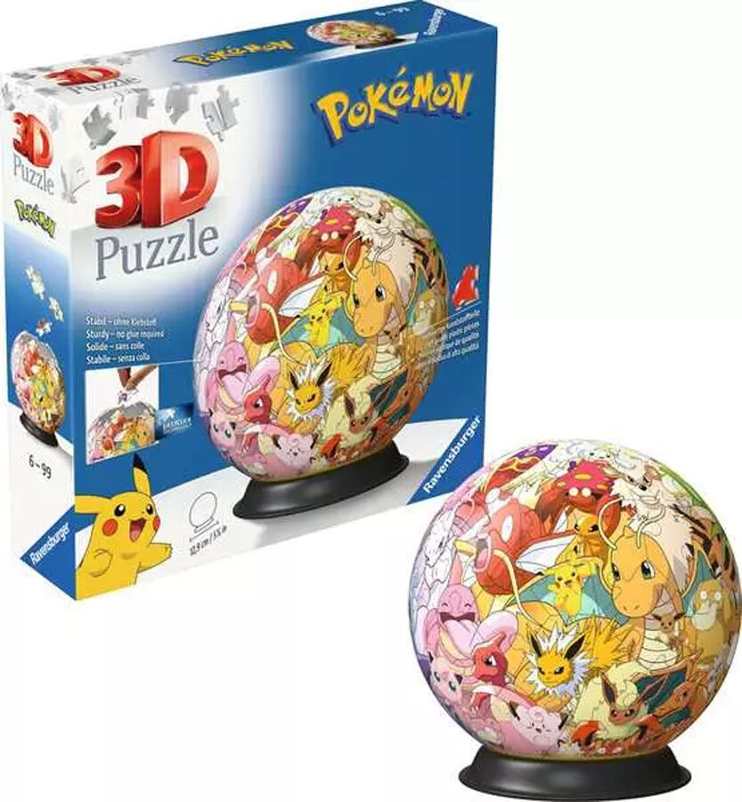 Puzle Ball 3D 72 Peces Pok&eacute;mon