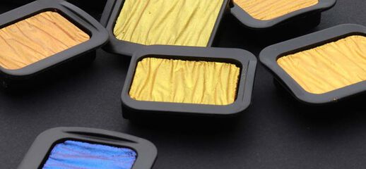 Acuarela FINETEC® Rainbow nacarado 12 colores