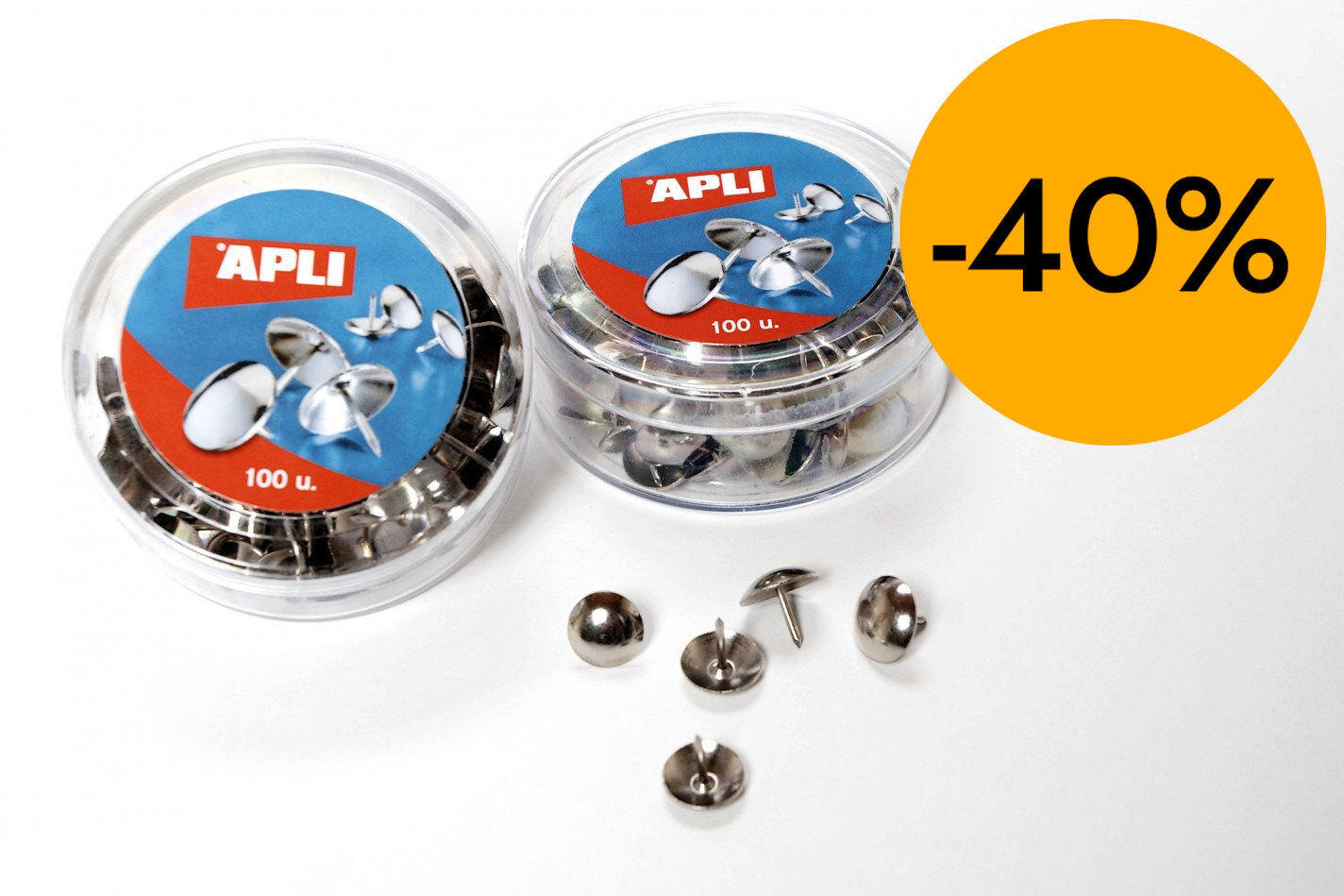 Xinxetes niquelades Apli 100u