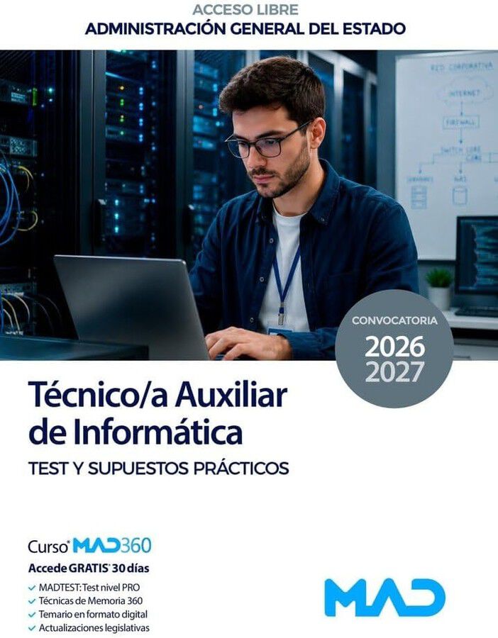 TAI (Acceso libre). Test y supuestos pr&aacute;cticos. Administraci&oacute;n General del Estado