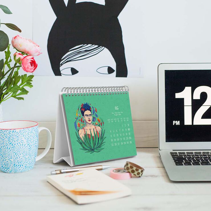 Calendario sobremesa 2026 19,5x16,5 Frida Kahlo