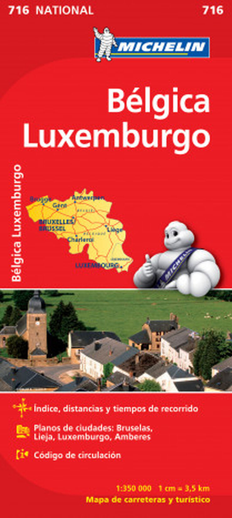 Mapa National Bélgica Luxemburgo