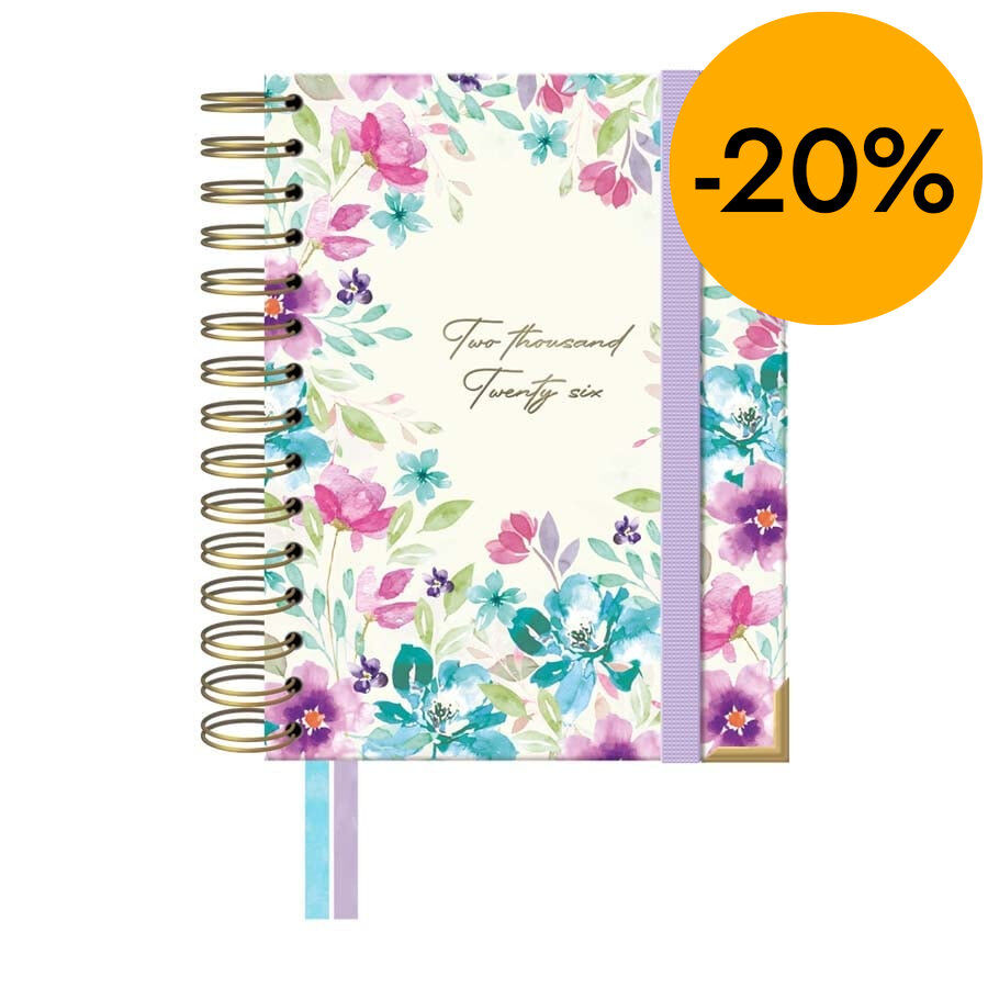 Agenda espiral Takenote A6 sem/vista mult 2026 Anna