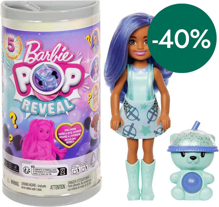 Barbie Chelsea Pop Reveal Bubble Tea Surtido